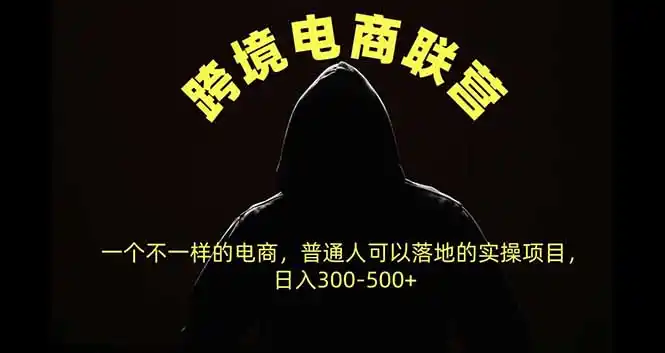跨境电商联营，一个不一样的电商，普通人可操作日入300-500+-298资料