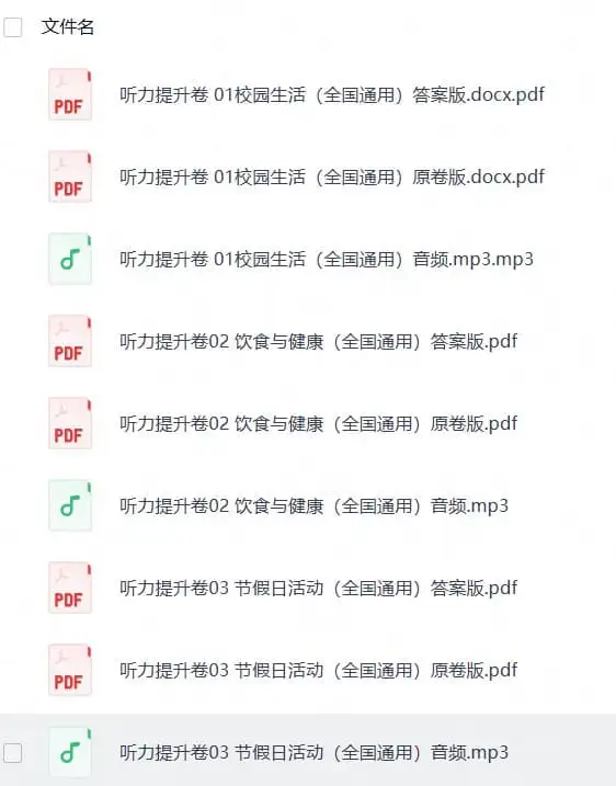 2027版高考《听力高分突破提升卷》专项模拟训练（英语）（全国通用）-298资料