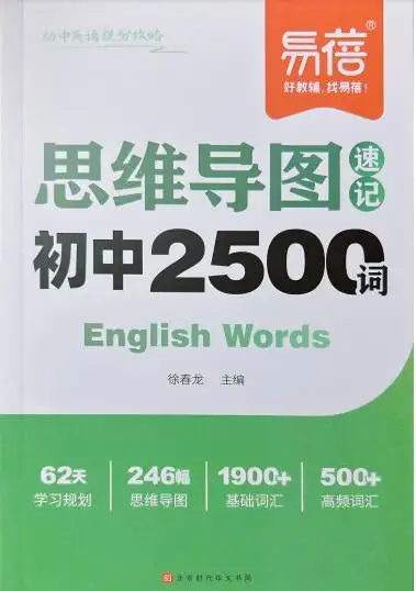 2027版《易蓓思维导图速记初中2500词》(英语)PDF电子版下载 2027版《易蓓思维导图速记初中2500词》(英语)PDF电子版下载