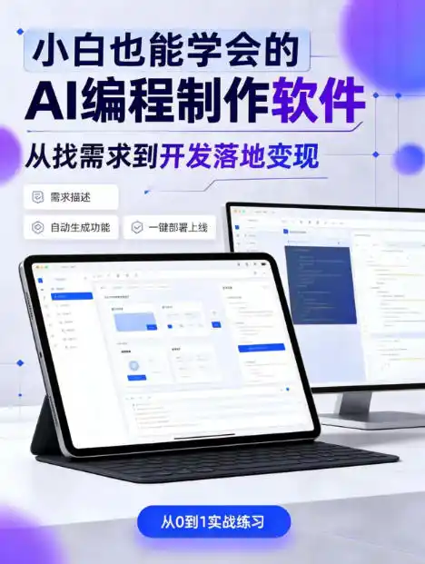 手把手教会你ai编程制作软件到变现全路径，零基础小白轻松上手，从找需求到开发落地变现【揭秘】-298资料