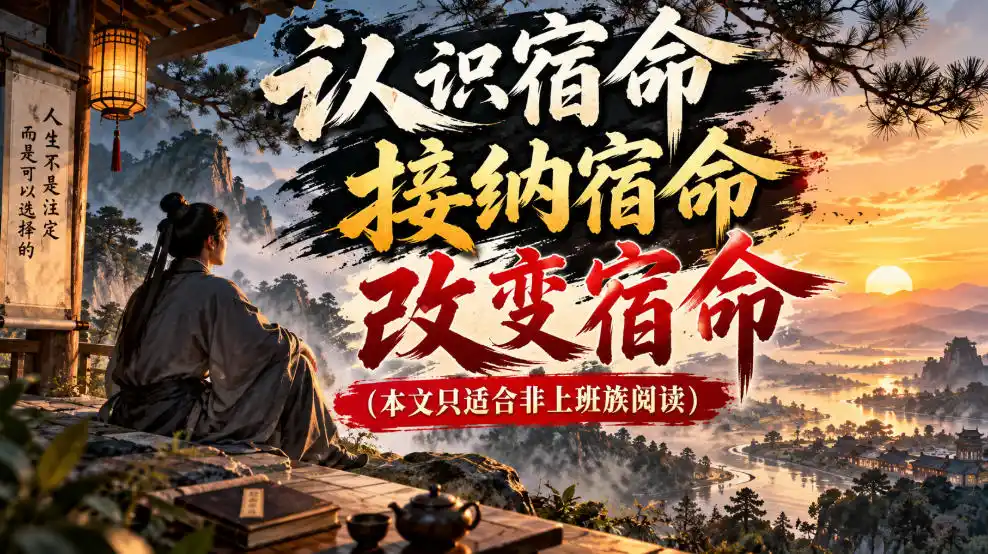 某公众号付费文章：认识宿命，接纳宿命，改变宿命(本文只适合非上班族阅读)-298资料
