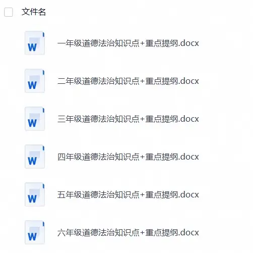 小学道法知识梳理-298资料